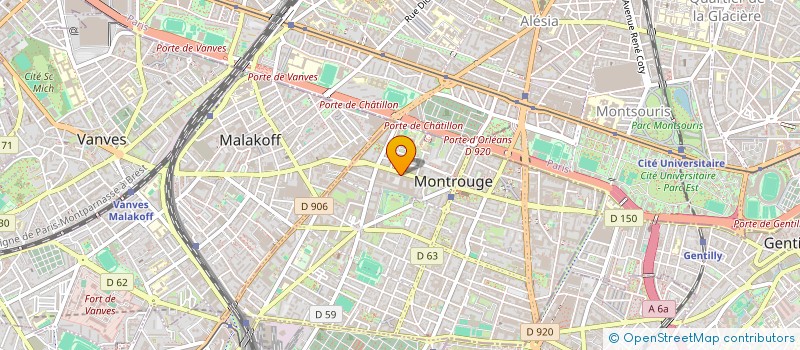 localisation de l'entreprise LILECOM  MONTROUGE