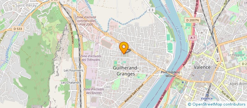 localisation de l'entreprise LILEO  GUILHERAND-GRANGES