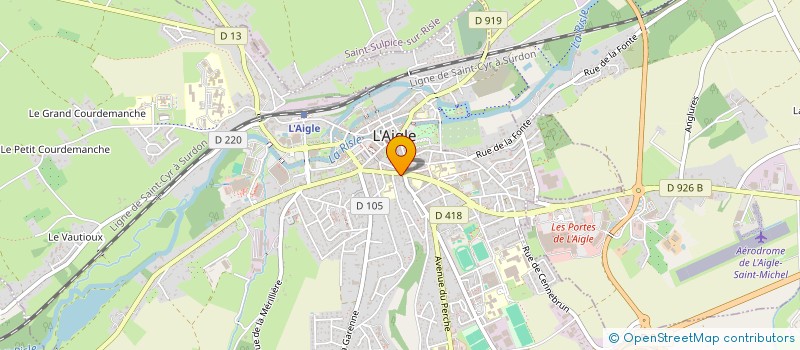 localisation de l'entreprise LILEO INFORMATIQUE à L'AIGLE