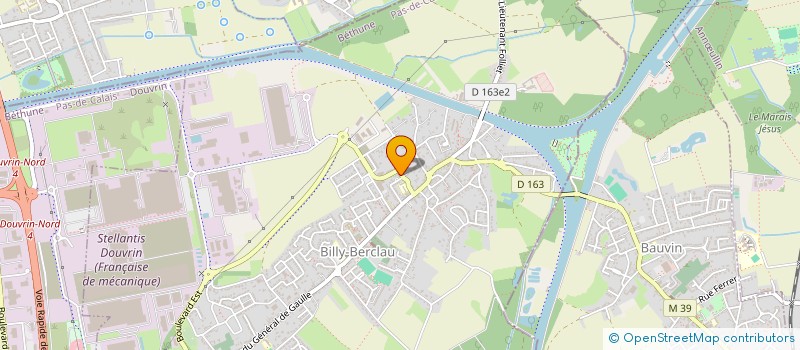 localisation de l'entreprise LILEPACA  BILLY-BERCLAU