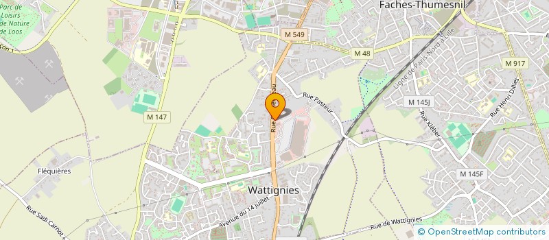 localisation de l'entreprise LILI à WATTIGNIES