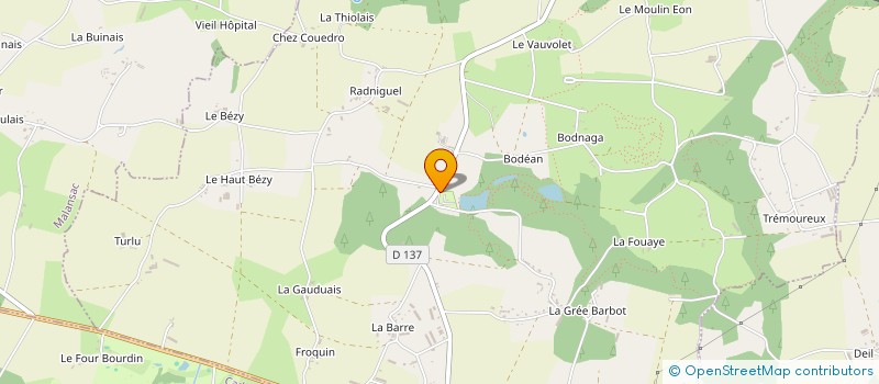 localisation de l'entreprise LILI CAMPING DES 3 ETANGS  SAINT-JACUT-LES-PINS