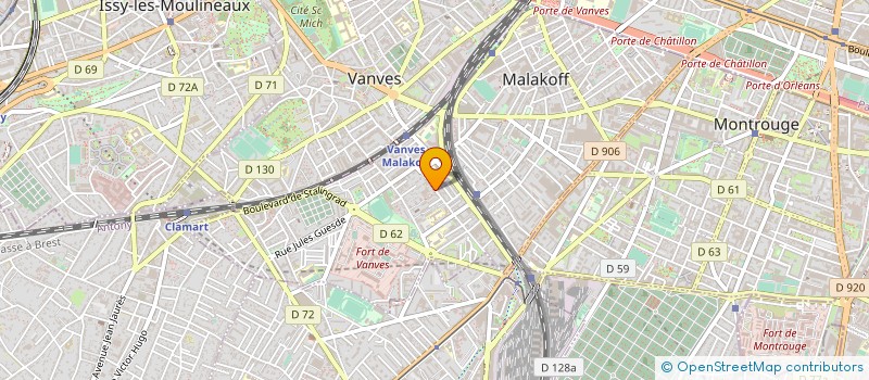 localisation de l'entreprise LILI MARGO  MALAKOFF