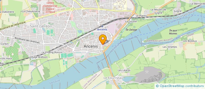 localisation de l'entreprise LILI ROSE  ANCENIS-SAINT-GEREON