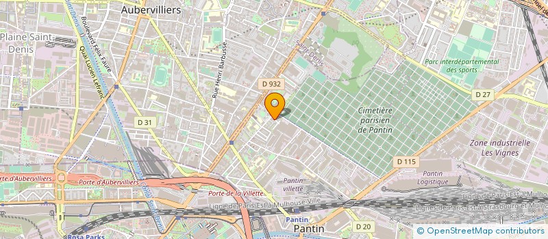 localisation de l'entreprise LILI TEX  PANTIN