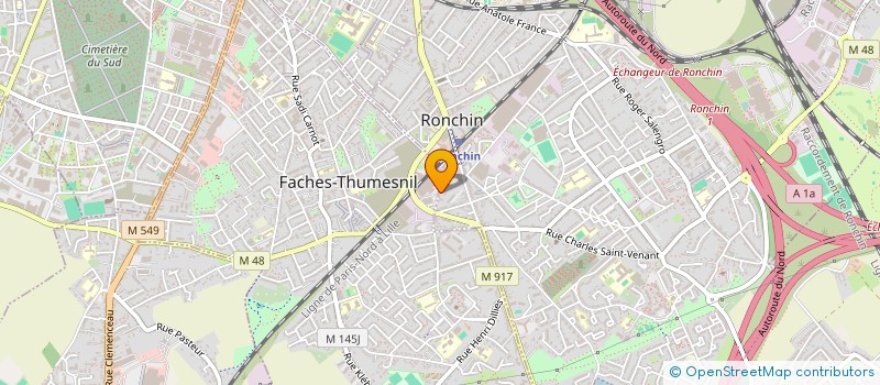 localisation de l'entreprise LILIA à RONCHIN