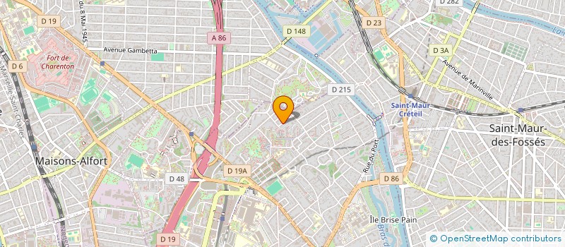 localisation de l'entreprise LILIA B.  CRETEIL