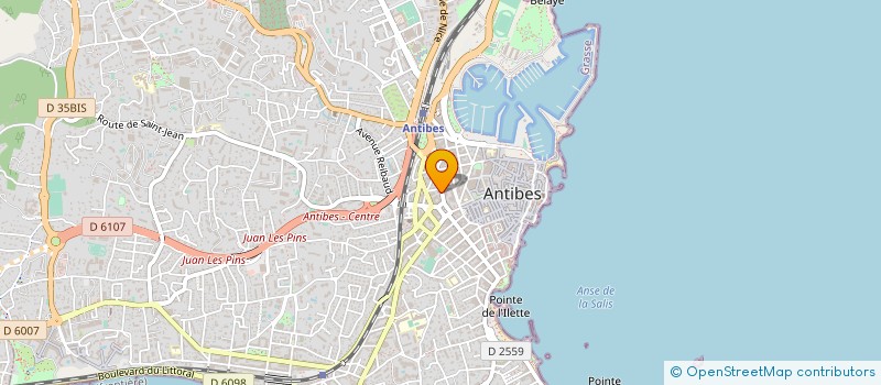 localisation de l'entreprise LILIAN BONNEFOI à ANTIBES