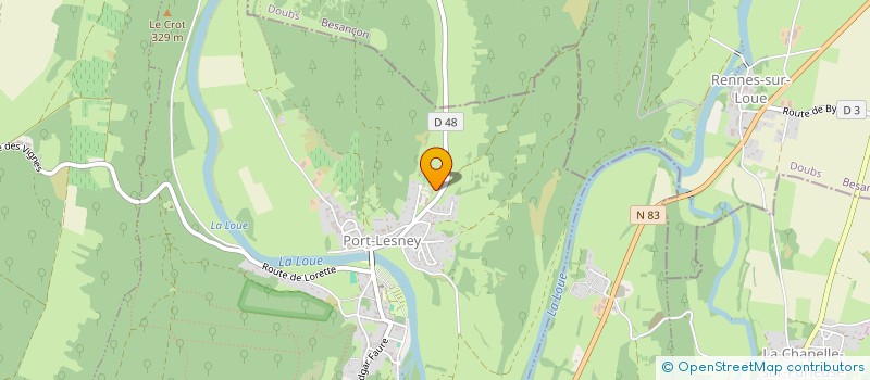 localisation de l'entreprise LILIAN GOUGET MENUISERIE  PORT-LESNEY