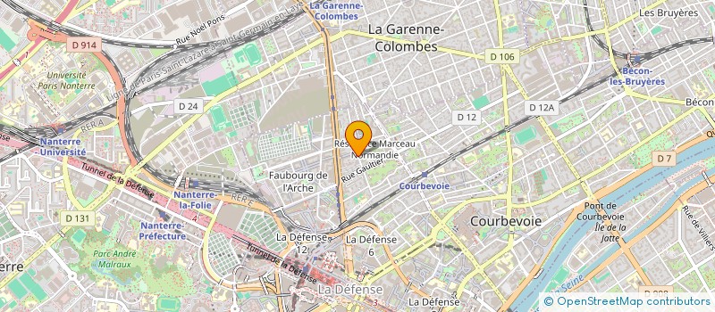 localisation de l'entreprise LILIANO SERVICES à COURBEVOIE
