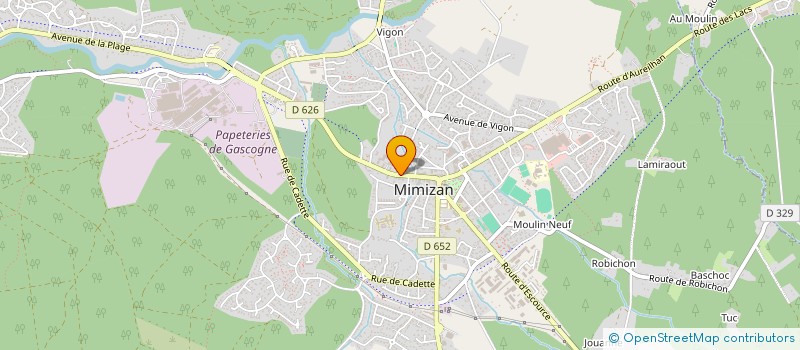 localisation de l'entreprise LILIBEN  MIMIZAN