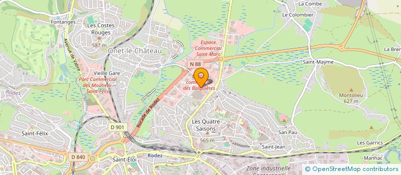 localisation de l'entreprise LILIDOM  ONET LE CHATEAU