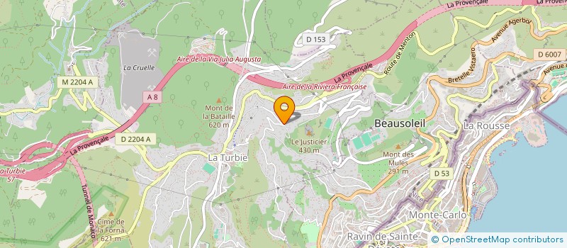 localisation de l'entreprise LILIENTHAL  LA TURBIE