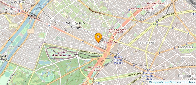 localisation de l'entreprise LILIMAX à NEUILLY-SUR-SEINE