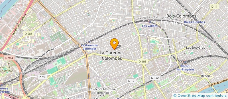 localisation de l'entreprise LILIO 2 à LA GARENNE-COLOMBES