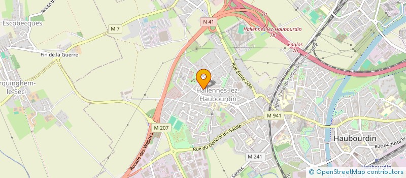 localisation de l'entreprise LILIPIETTE  HALLENNES-LEZ-HAUBOURDIN