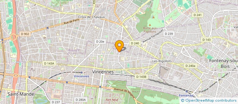 localisation de l'entreprise LILLABLUE à VINCENNES