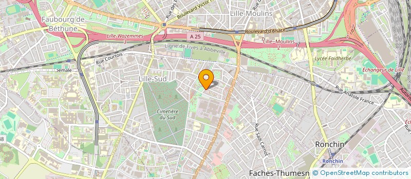 localisation de l'entreprise LILLACCEO à LILLE