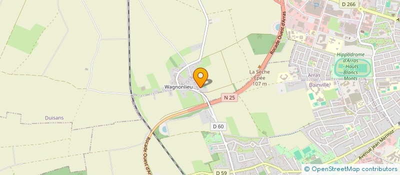 localisation de l'entreprise LILLE 1  DUISANS