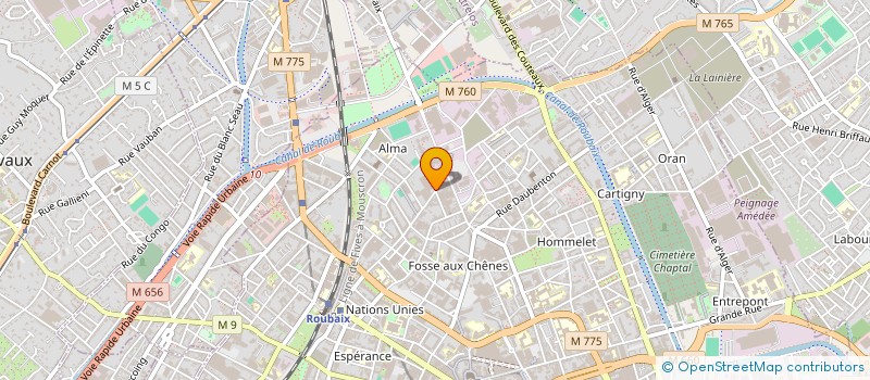 localisation de l'entreprise LILLE 4 ROUBAIX  ROUBAIX