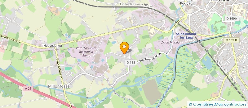 localisation de l'entreprise LILLE AML  SAINT-AMAND-LES-EAUX