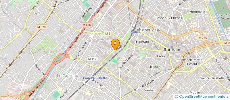localisation de l'entreprise LILLE CARRELAGE à ROUBAIX