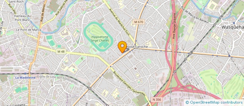 localisation de l'entreprise LILLE CAUMARTIN à MARCQ-EN-BARŒUL