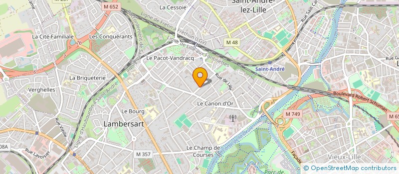 localisation de l'entreprise LILLE EAU LIBRE à LAMBERSART
