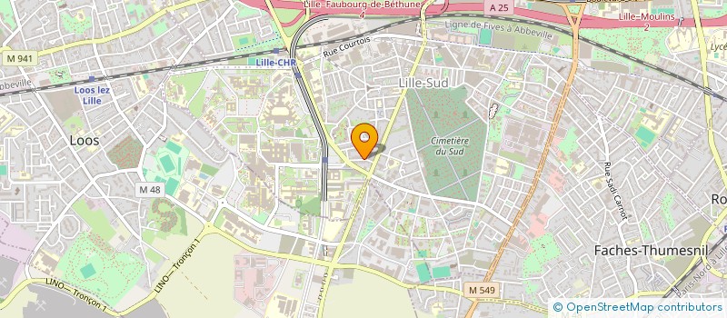localisation de l'entreprise LILLE FUTSAL à LILLE