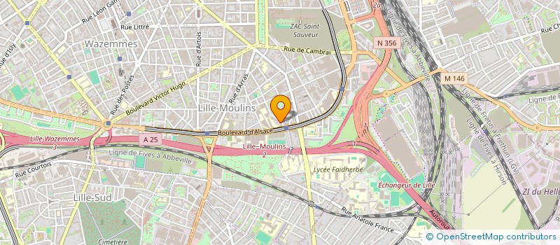 localisation de l'entreprise LILLE II-SERVICE à LILLE