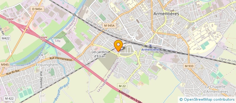 localisation de l'entreprise LILLE O PIRATES à ERQUINGHEM-LYS