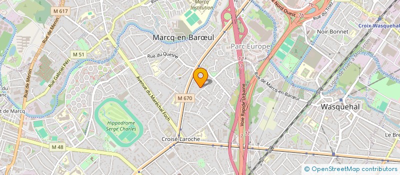 localisation de l'entreprise LILLE QUIETUDE à MARCQ-EN-BARŒUL