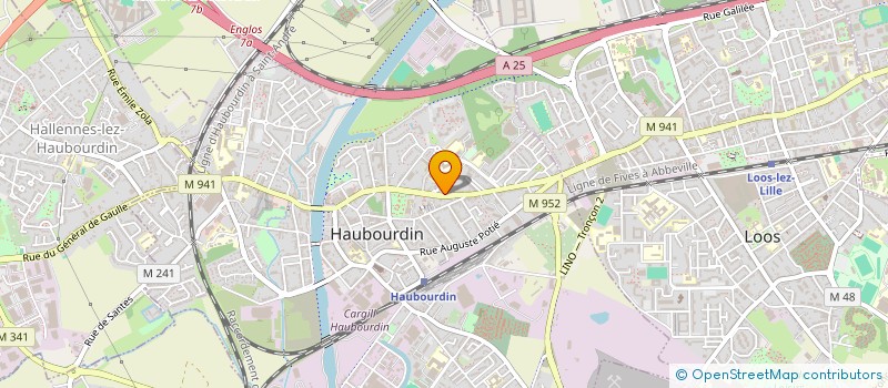 localisation de l'entreprise LILLE RESEAUX à HAUBOURDIN