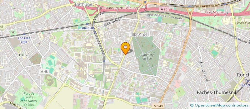 localisation de l'entreprise LILLE SUD SANTE à LILLE