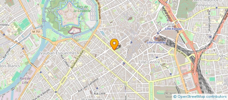 localisation de l'entreprise LILLE URBAN LIBERTE  LILLE