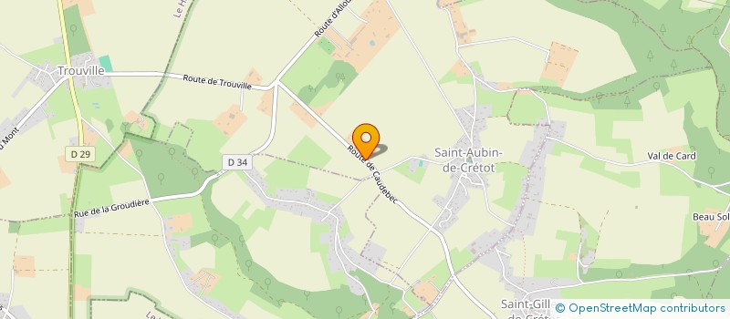 localisation de l'entreprise LILLEBONNAISE DE SERRURERIE à SAINT-AUBIN-DE-CRETOT