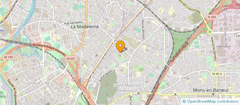 localisation de l'entreprise LILLOCINE à LILLE