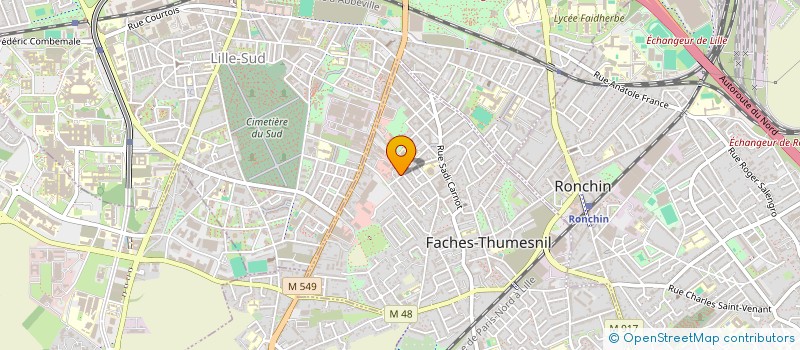 localisation de l'entreprise LILMA  FACHES-THUMESNIL