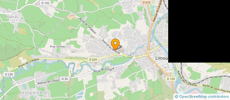 localisation de l'entreprise LILO ANGES  LIMOUX