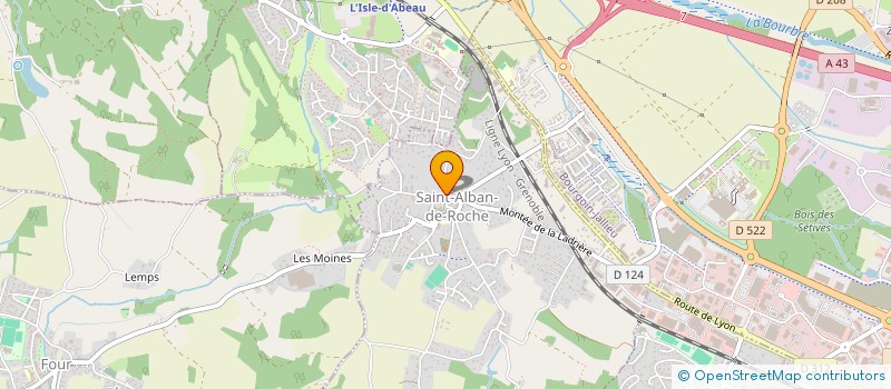 localisation de l'entreprise LILOTS GRIMPEURS  SAINT-ALBAN-DE-ROCHE