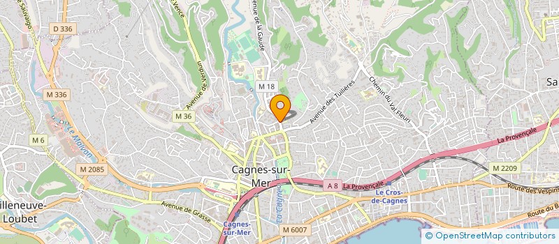 localisation de l'entreprise LILOU 26 à CAGNES-SUR-MER