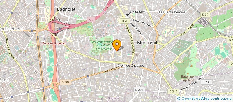 localisation de l'entreprise LILOU à MONTREUIL