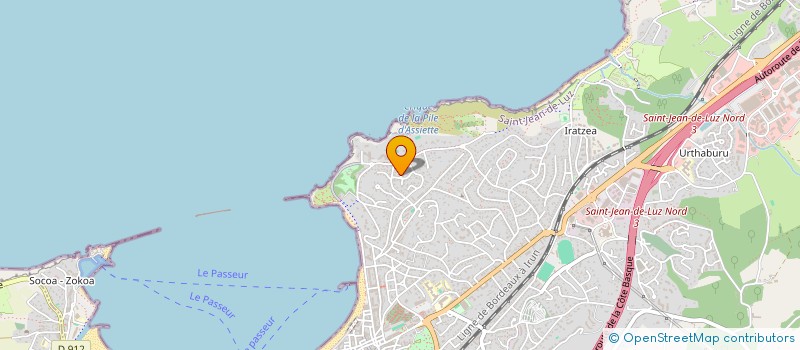 localisation de l'entreprise LILOU  SAINT-JEAN-DE-LUZ