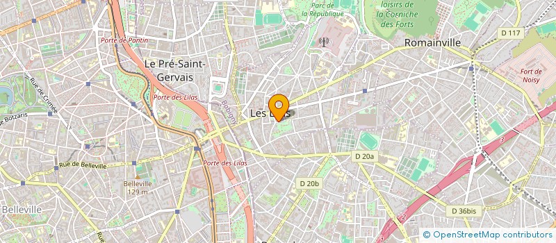 localisation de l'entreprise LILOU CONSEILS à LES LILAS