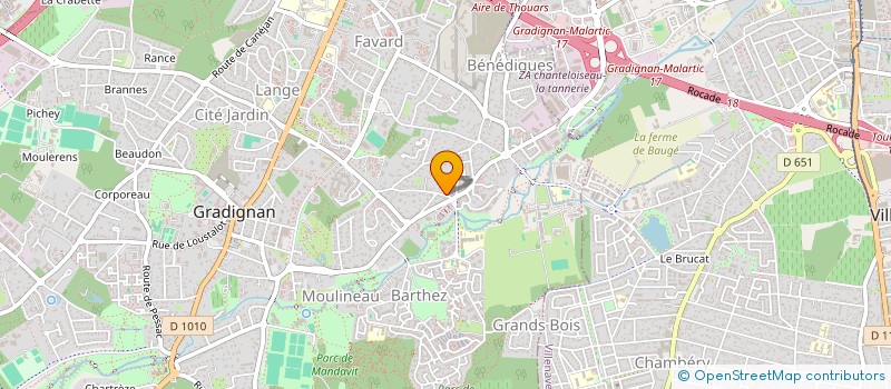 localisation de l'entreprise LILOUCAT  GRADIGNAN