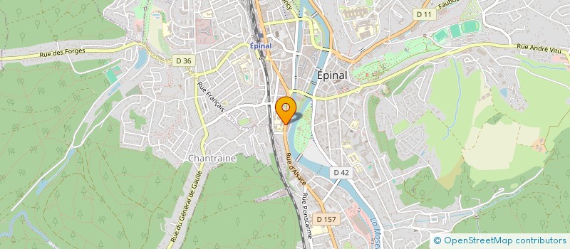 localisation de l'entreprise LILU à EPINAL