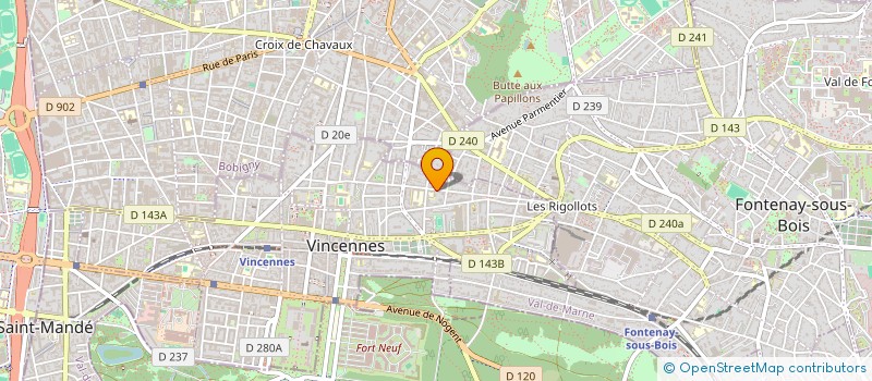 localisation de l'entreprise LILY à VINCENNES