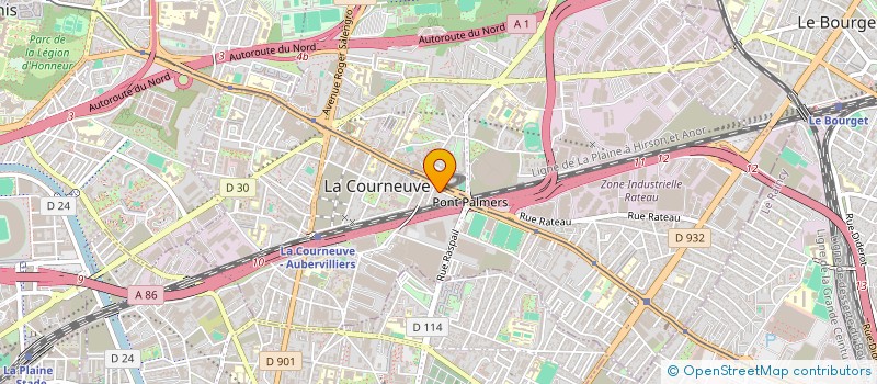 localisation de l'entreprise LILY à LA COURNEUVE