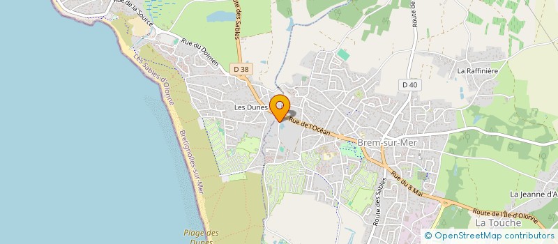 localisation de l'entreprise LILY à BREM-SUR-MER