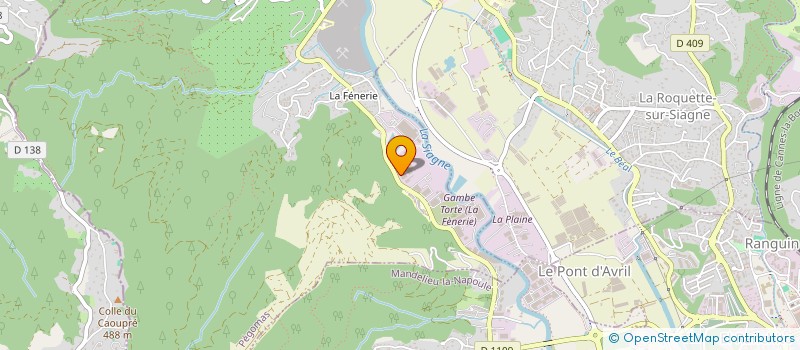 localisation de l'entreprise LILY  PEGOMAS